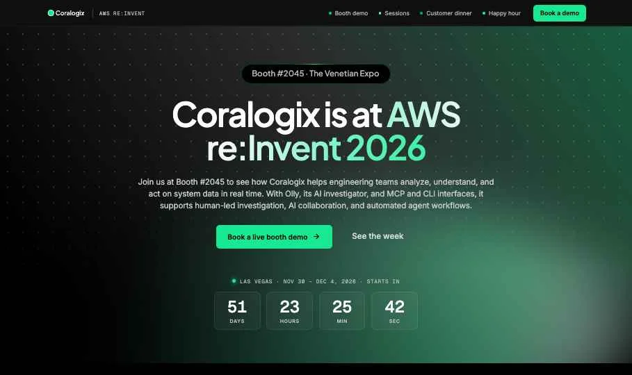 AWS re:Invent 2026 event landing page